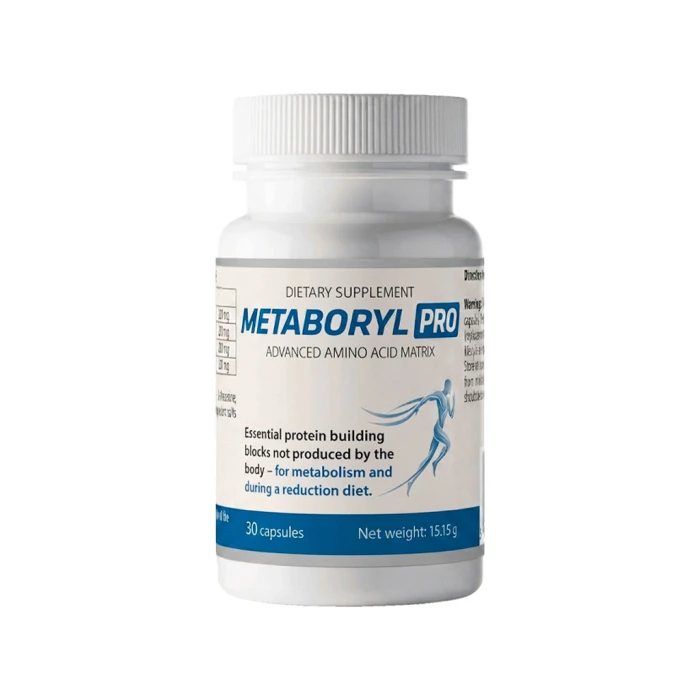 Metaboryl Pro – suplement diety w kapsułkach na metabolizm i dietę redukcyjną, opakowanie 30 kapsułek, do kupienia w Polsce